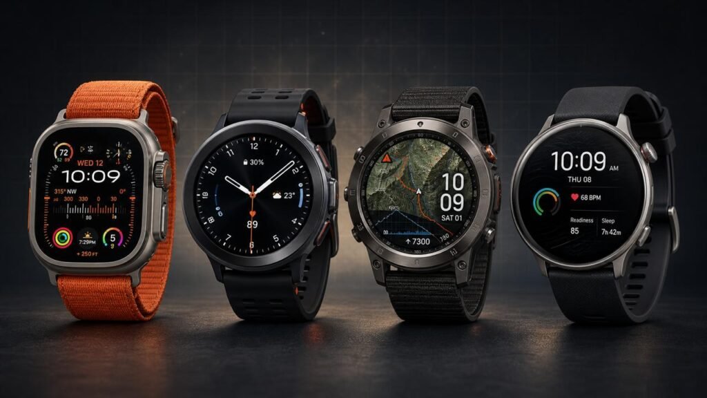 Premium smartwatch comparison banner